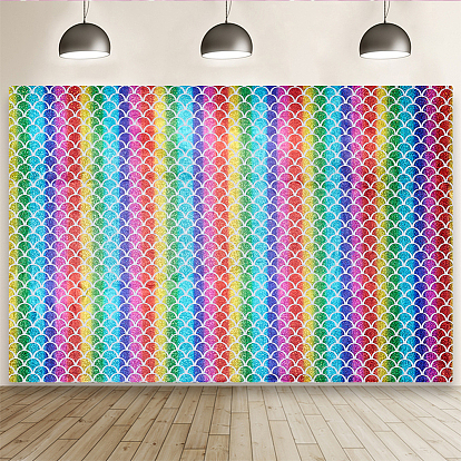 Ткань из полиэстера «Русалка/рыбья чешуя»