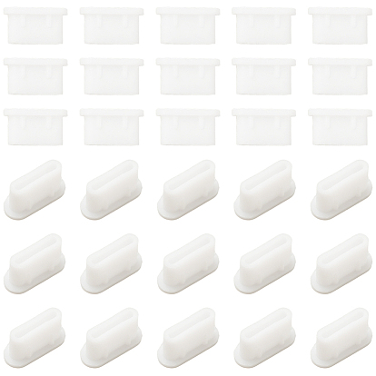 50шт. силиконовые мобильные пылезащитные заглушки, овальные