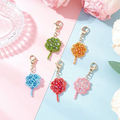 Хеллоуин подвески из бисера ручной работы украшения, Сплав с застежками когтя омара, клевер