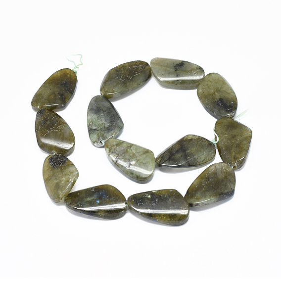 Natural Labradorite Beads Strands, Drop