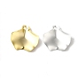 Brass Pendants, Ginkgo Leaf Charms