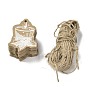 Christmas Theme Kraft Paper Gift Tags, Hang Tags, with Jute Twine, Christmas Candle