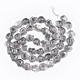 Electroplate Glass Beads Strands, Spiral Shell Shape