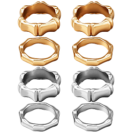 8шт. 2 наборы колец из сплава разных цветов
