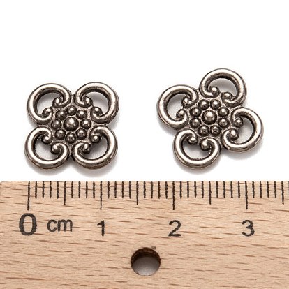 Tibetan Style Alloy Charms, Lead Free and Cadmium Free, 13.2mm wide, 13.2mm high, 1.5mm thick, hole: 3.5mm
