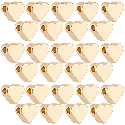 30 латунные бусины шт., сердце