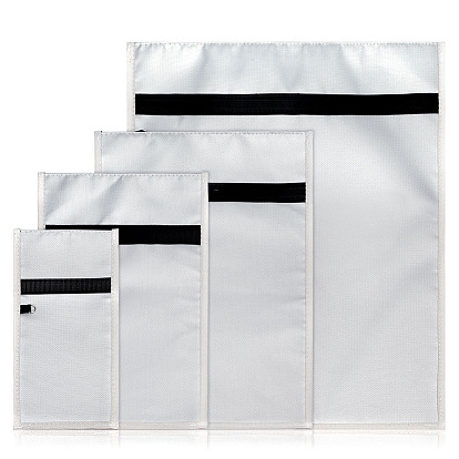 4шт. огнеупорные тканевые сигнальные экранирующие мешки, мешки Фарадея для ноутбуков и телефонов, прямоугольные