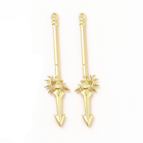 Стойки обшивки сплава большие кулоны, без кадмия, без никеля и без свинца, копье очарование