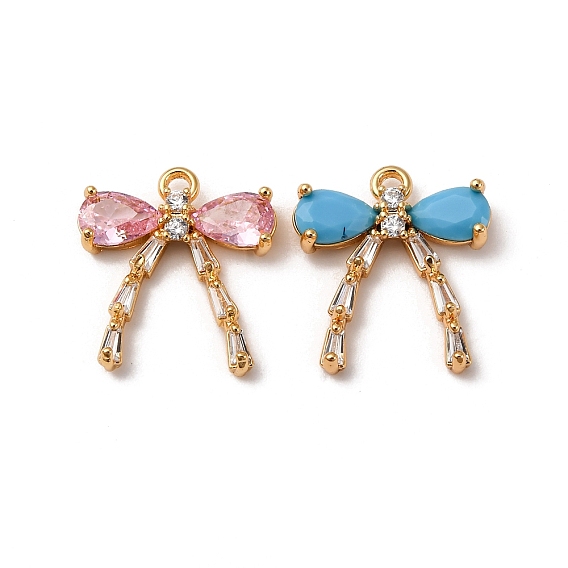 Латунные микро проложить кубического циркония подвески, без кадмия, без никеля и без свинца, бантом