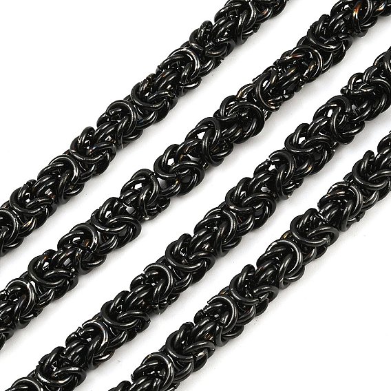 304 звенья узловой цепи из нержавеющей стали, несварные, вакуумное покрытие pvd