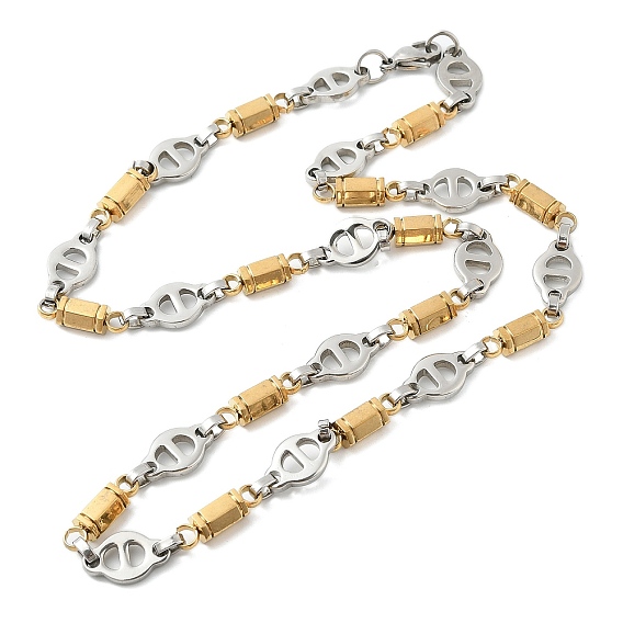 Вакуумное покрытие pvd 304 ожерелье из овальных звеньев из нержавеющей стали, украшения в стиле хип-хоп для мужчин и женщин