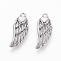 316 Surgical Stainless Steel Pendants, Wings with Heart