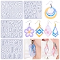 DIY Pendant Silicone Molds, Resin Casting Molds, For UV Resin, Epoxy Resin Jewelry Making