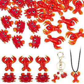 16 шт 2 стили ручной работы бусины лэмпворк, краб и креветки