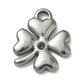 304 Настройки горный хрусталь из нержавеющей стали кулон, клевер