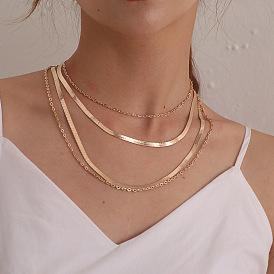 Collier multicouche twist mode minimaliste pour femme - accessoire bijoux chic fait main