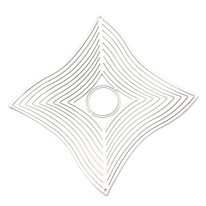 Ромб 201 соединительные подвески/звенья из нержавеющей стали, гравированные металлические украшения