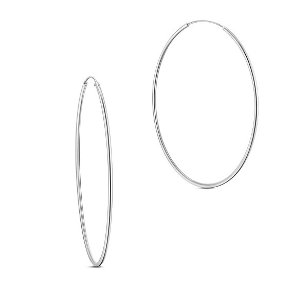 925 Sterling Silber Reifen Ohrringe