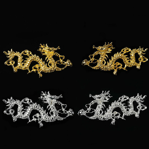 Dragon Alloy Cabochons, DIY Hair Stick Accessories