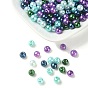 Glass Pearl Beads, Pearlized, Round