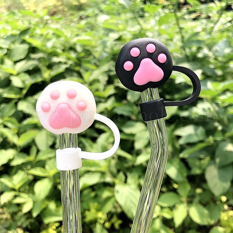 Cute Cactus Glass Straw Cap, Dust-proof And Silicone Straw Cover