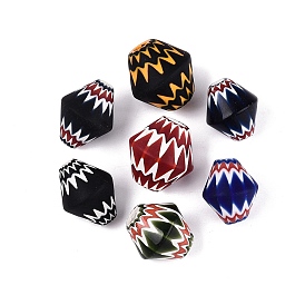 Handgefertigte Millefiori-Glasperlen, Chevron-Perlen