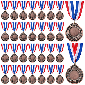 Металлические медали, с ремешком из полиэстера