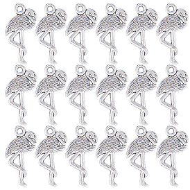 100шт. подвески в форме фламинго из сплава в тибетском стиле