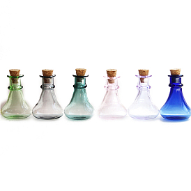 Миниатюрные стеклянные пустые бутылки желаний, с пробкой, аксессуары для кукольного домика в микроландшафтном саду, декорации реквизита для фотосъемки