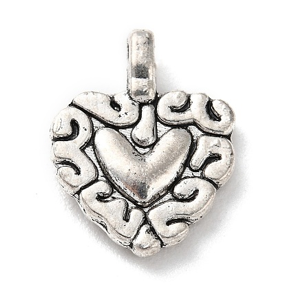 Tibetan Style Alloy Pendants, Heart