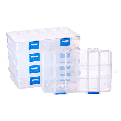 Organizer Storage Plastic Boxes, Rectangle