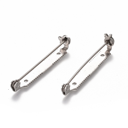 304 Stainless Steel Brooch Pin Back Bar Findings