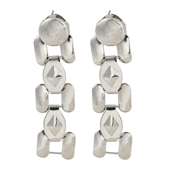 304 из нержавеющей стали серьги, для женщин, цепочка-оберег