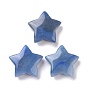 Dyed & Heated Natural Blue Aventurine Beads, No Hole, Star