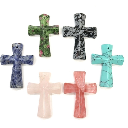 Gemstone Pendants, Religion Cross Charms