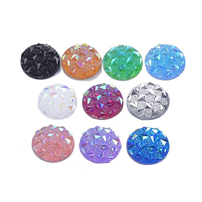 Cabochons en résine, demi-tour