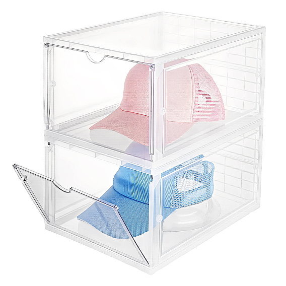 Acrylic Shoes Drawer Boxes, Rectangle