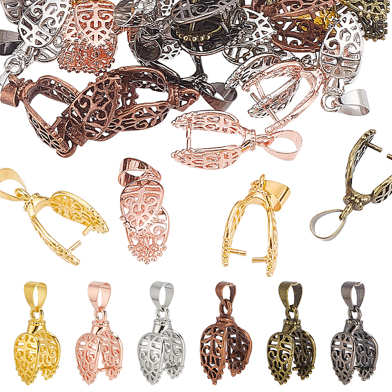 36шт. 6 цвета латунные щипцы для льда, полый