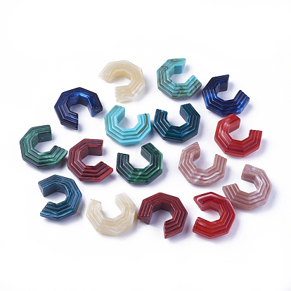 Acrylic Beads, Imitation Gemstone Style, No Hole/Undrilled