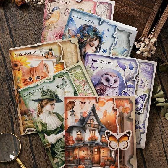 30шт. бумажные самоклеящиеся наклейки, Украшение дневника для фотоальбома своими руками