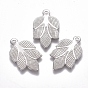 304 Stainless Steel Pendants, Leaf