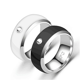 NFC ring fashion mobile phone smart tag access control stainless steel ring ring
