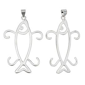 2 шт. родиевое покрытие 925 стерлинговое серебро 4 кулон в виде когтя, пустая форма рыбы, кабошон, оправа, простые настройки крепления когтя, для необработанного драгоценного камня неправильной формы