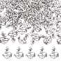 100Pcs Tibetan Style Zinc Alloy Pendants, Anchor Charms, Lead Free & Cadmium Free