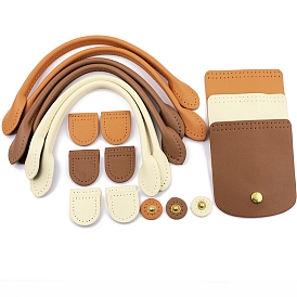 Откидные чехлы и ручки для сумок из искусственной кожи, аксессуары для изготовления сумок