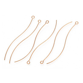 Brass Pendants, for Earring Making, Curved