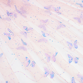 1 простыня с рисунком бабочки из полиэфирных тканей, Свадебная марлевая вышивка на ткани, для изготовления костюмов