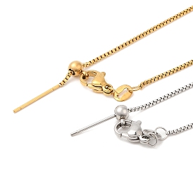304 collier chaîne en acier inoxydable pour femme, pour la fabrication de colliers de perles