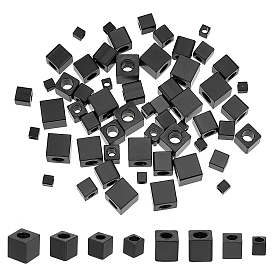 60Pcs 4 Style 304 Stainless Steel Beads, Cube