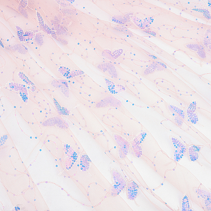 1 простыня с рисунком бабочки из полиэфирных тканей, Свадебная марлевая вышивка на ткани, для изготовления костюмов